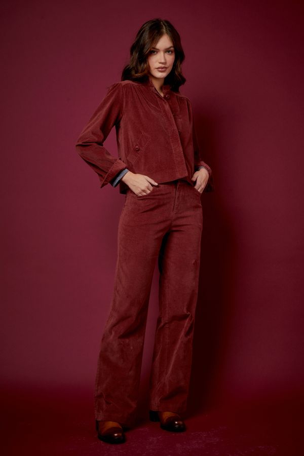 CALÇA VELUDO DUEMILA ROSA - 44