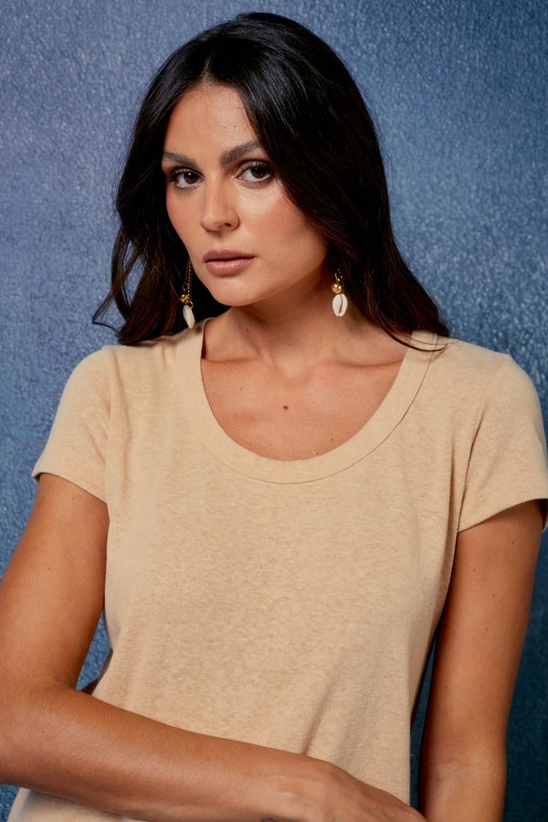 BLUSA NEW BASIC BEGE - M