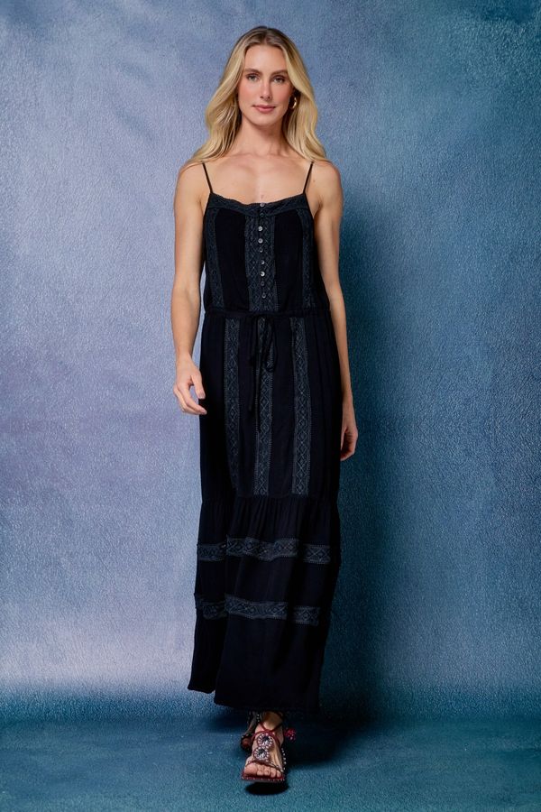 VESTIDO ROMANTIC JADE PRETO - 40