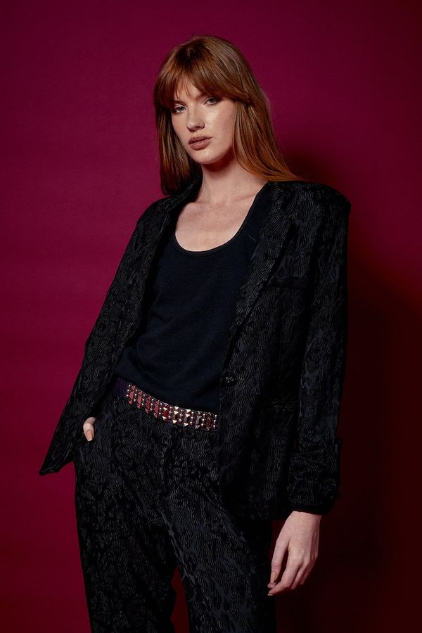 BLAZER BASIC NERVURAS PRETO - 44