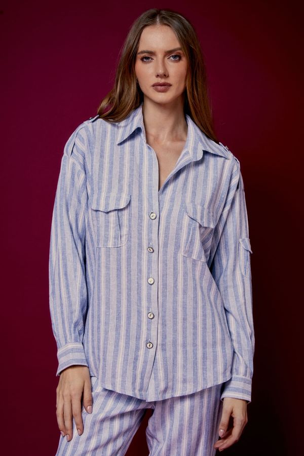 CAMISA RIVIERA AZUL - 44