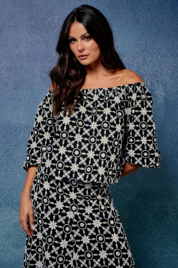 BLUSA CAVARATI PRETO - 40